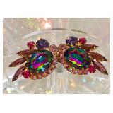 DeLizza & Elster Watermelon Heliotrope Earrings 