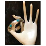 Taxco Eagle 3 Mexican Silver Bangle Bracelet 