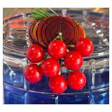 Cherry Amber Bakelite Brooch 