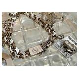 1962 Monogram Hecho en Mexico Heavy Double Link Bracelet 