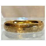Art Nouveau Gold Filled Bangle Bracelet 
