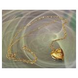 14K Ballou & Co Heart Locket Necklace 