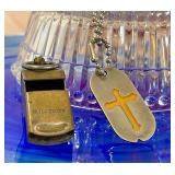 WWII Brass Cork & Ball Whistle Made in USA