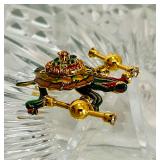 Lunch at the Ritz Enamel Crystal Cutie!