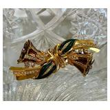 Coro Trembler Duette Brooch Pin 