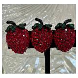 Weiss Strawberry Earrings 