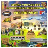 Spring Vintage Toy and Greyhound Bus Collection ONLINE ONLY Auction