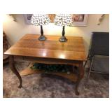 Crosscut Oak Desk