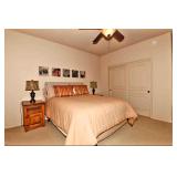 Bedroom Furnishings & Home Decor (End Tables & 4 Pictures Not Included)