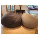 PRE-SALE 2 Large Bean Bags By Tuft & Needle - one gray & one blue ($50 each)