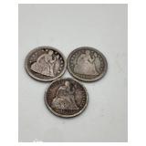 1800’s seated liberty dimes