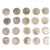 Chinese Antique Group Of Sliver Coins