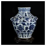 17th Transition Period Blue&White Vase