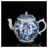 18th Kangxi Export Antique Blue&White Teapot