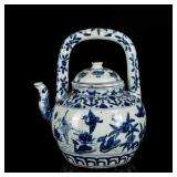 The Transition Period Antique Blue and White Tea Port