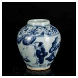Ming Style Antique Blue&White Jar