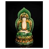 Ming Or Later Antique Sancai Glazed Guanyin