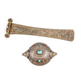 18-19th Tibetan Antique Hair Pin & Pendant