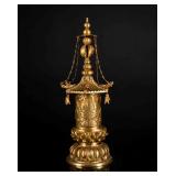 Tang Dynasty Antique Gilt Stupa