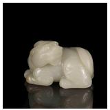 Ming Dynasty White Jade Beast