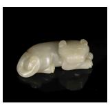 Ming Dynasty White Jade Beast