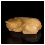 Ming Dynasty Brown Jade Beast