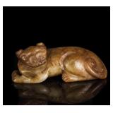 Yuan-Ming Dynasty Brown Jade Beast