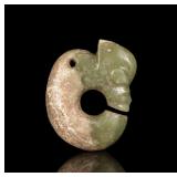 Neolithic Period, Hongshan Culture Celadon Jade Pendant