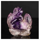 19th Antique Amethyst Carving