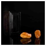 Antique Shoushan Stone With Rosewood Box