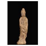 Ming Dynasty Antique Wood Carved Guanyin