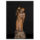 19th Antique Huanghuali Sculpture