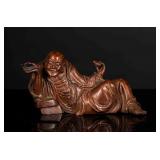 Chinese Antique Bamboo Carved Luohan