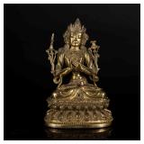 18-19th Style Gilt Buddha