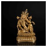 Ming Yongle Mark Antique Gilt Buddha