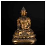 Ming Style Antique Gilt Buddha Sakyamuni