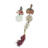 Group Of 19th Manchu Style Jade Pendants