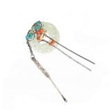 19th Antique Jade Hair Pin