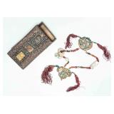 18-19th Antique Manchu Style Jade/Agate Pendant