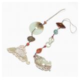 Pair 18th-19th Manchu Style Jade Pendant