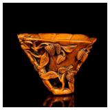 Late 19th Antique Boxwood Cup
