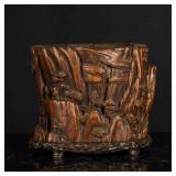 18th Antique Agarwood Brush Pot