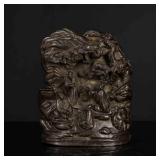 19th Antique Zitan Carved Statue