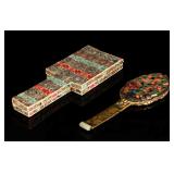 19th Antique Mirror With Case