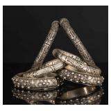 Group Of Chinese Antique Silver Bracelet