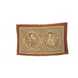 Thai Style Antique Embroidery Decorating Fabric