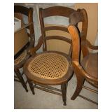 Antique wood chairs 