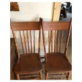 2 wood chairs 