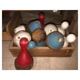 Vintage bowling set 