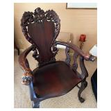 Stickily Carved Chair 